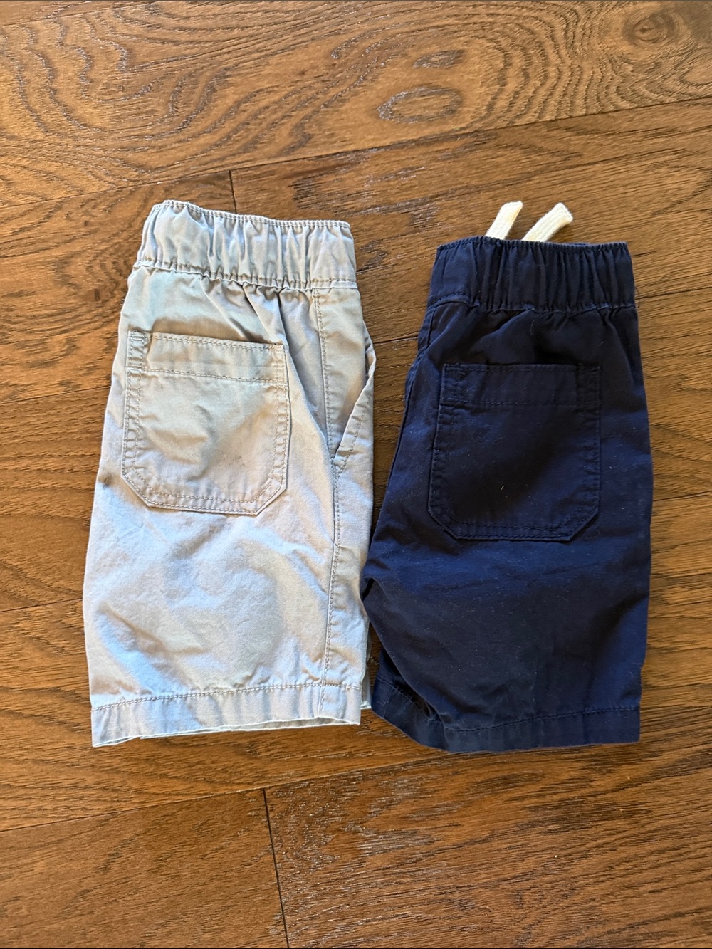 The Children's Place Navy and Light Gray Elastic-Waist Kids Shorts